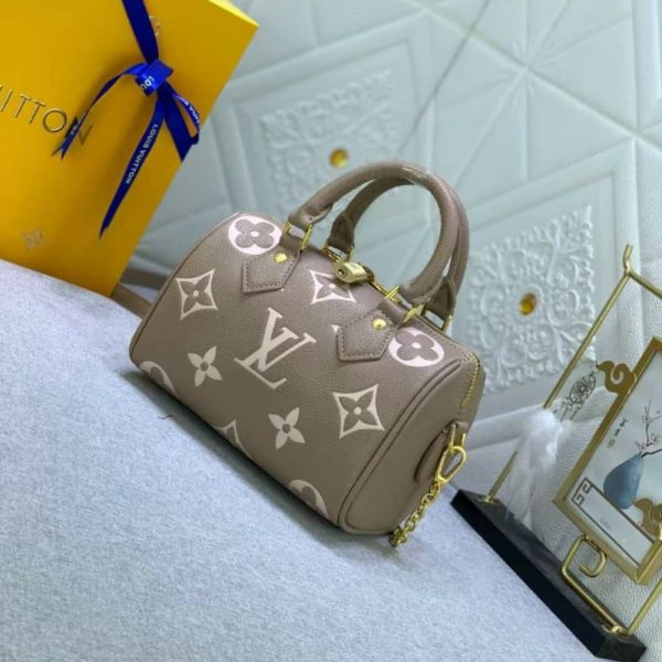 LOUIS VUITTON SPEEDY BANDOULIÈRE 20 TOURTERELLE GRAY 20CM M46575