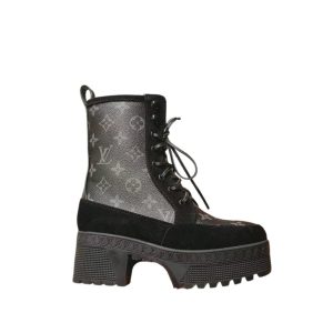 LOUIS VUITTON LAUREATE PLATFORM DESERT BOOT BLACK