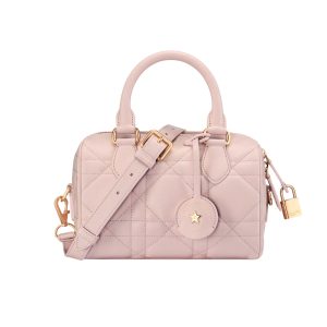 DIOR GROOVE 20 BAG MACROCANNAGE CALFSKIN IN PALE PINK 20CM M1364UBOL M05N