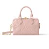 LOUIS VUITTON SPEEDY BANDOULIÈRE 20 MONOGRAM EMPREINTE PINK OPALE 20CM M47136