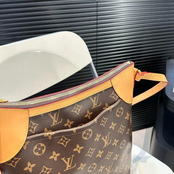 LOUIS VUITTON  MONOGRAM CANVAS ODEON PM BAG BROWN 29CM