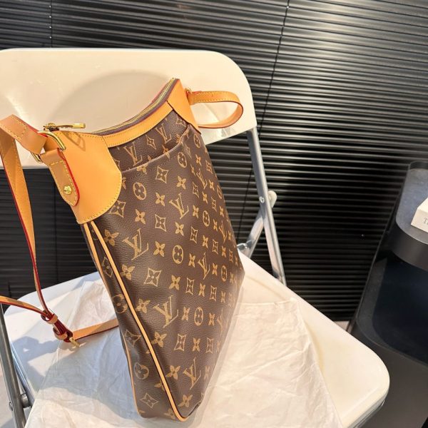 LOUIS VUITTON  MONOGRAM CANVAS ODEON PM BAG BROWN 29CM