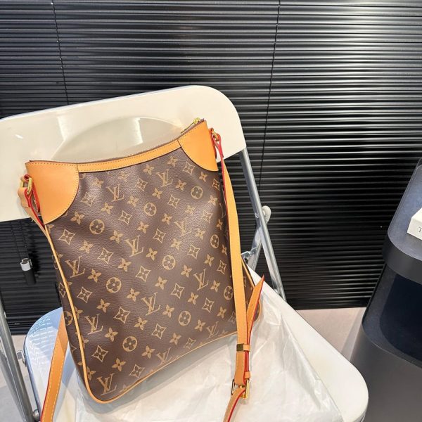 LOUIS VUITTON  MONOGRAM CANVAS ODEON PM BAG BROWN 29CM