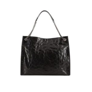 SAINT LAURENT MEDIUM NIKI SHOPPING BAG BLACK 33CM