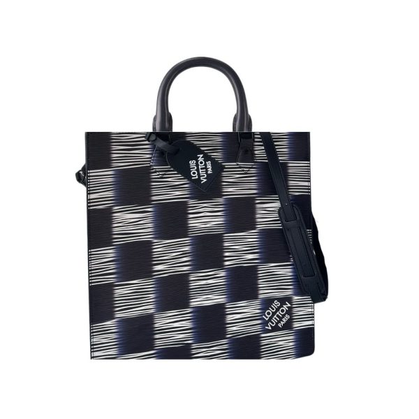 LOUIS VUITTON SAC PLAT BLUE 40CM