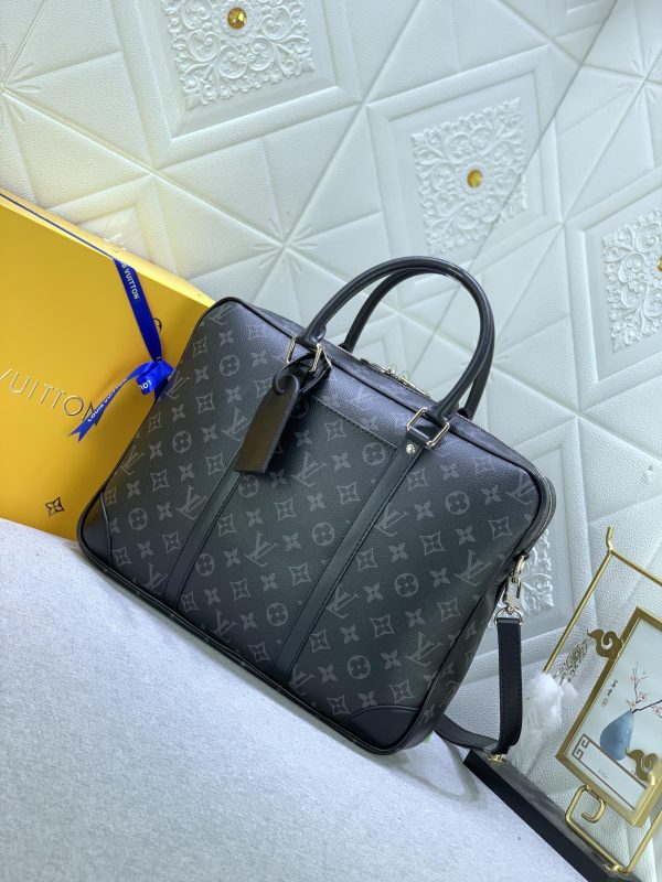 LOUIS VUITTON PORTE DOCUMENTS VOYAGE MONOGRAM BLACK 37CM M46457