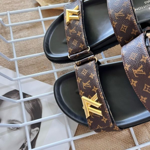 LOUIS VUITTON LV SUNSET FLAT COMFORT MULE BROWN CACAO 1AD1HE