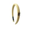 DIOR SMALL DIOR HEADBAND WITH GOLD HARDWARE IN YELLOW