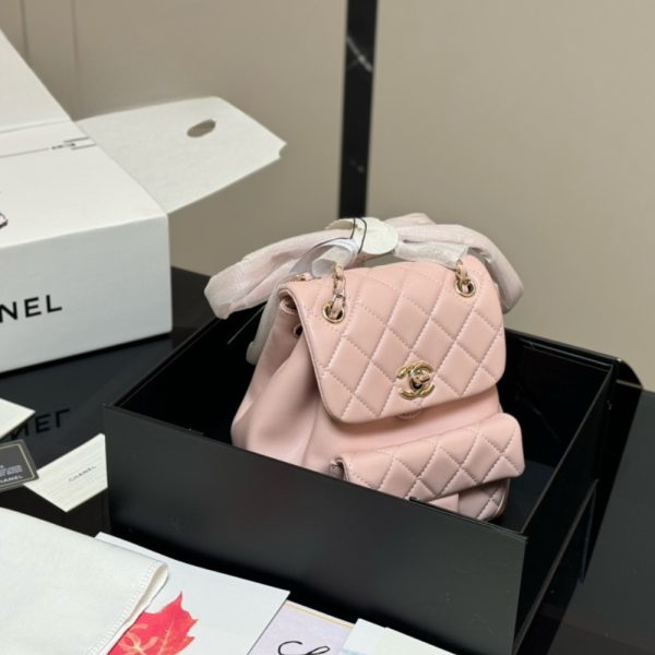 CHANEL MINI DUMA BACKPACK PINK 18CM