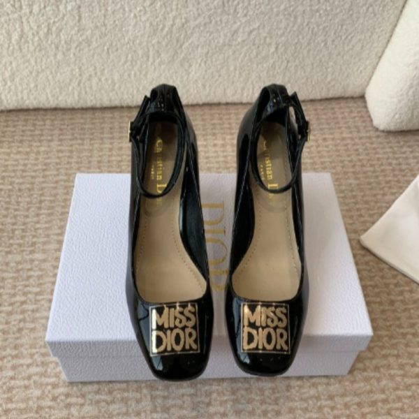 DIOR MISS DIOR PUMP PATENT CALFSKIN BLACK KDV266VNI S900