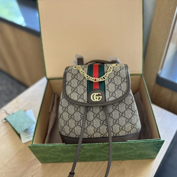 GUCCI OPHIDIA GG MINI BACKPACK BEIGE EBONY 22CM 79522196IWG_8745