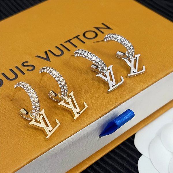 LOUIS VUITTON LV ICONIC EARRINGS GOLD M01732