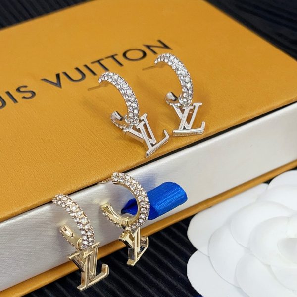 LOUIS VUITTON LV ICONIC EARRINGS GOLD M01732