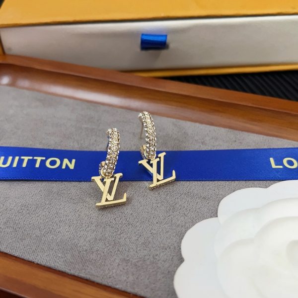 LOUIS VUITTON LV ICONIC EARRINGS GOLD M01732