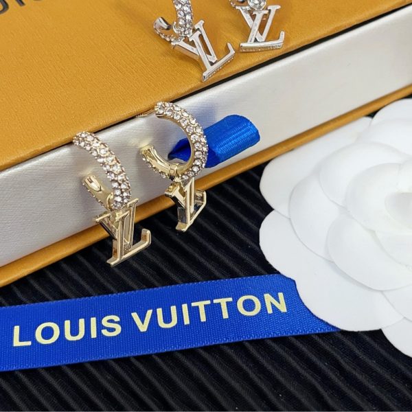 LOUIS VUITTON LV ICONIC EARRINGS GOLD M01732