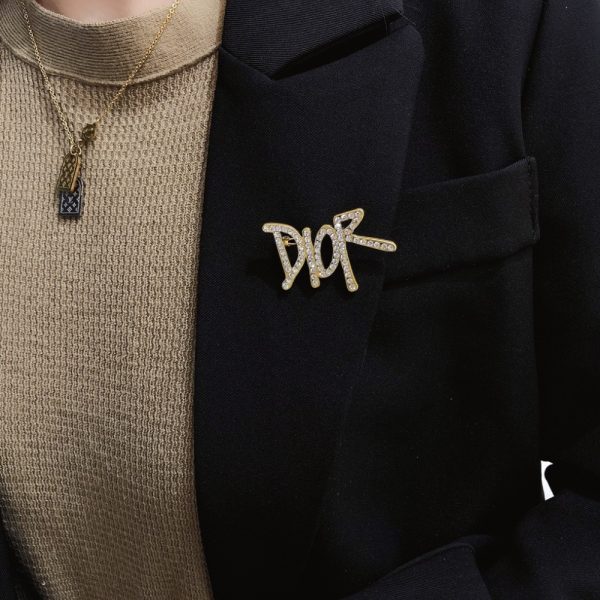 DIOR DIOR BROOCH GOLD