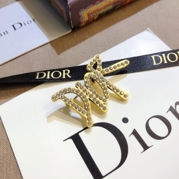 DIOR DIOR BROOCH GOLD