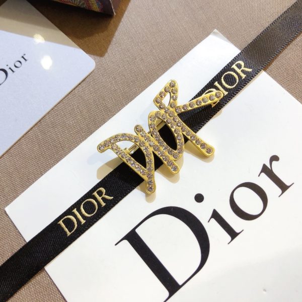 DIOR DIOR BROOCH GOLD