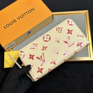 LOUIS VUITTON ZIPPY WALLET IN MONOGRAM EMPREINTE BEIGE 19.5CM M83505