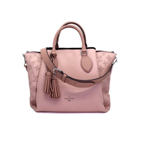 LOUIS VUITTON MAHINA LEATHER HAUMEA BAG PINK 30CM