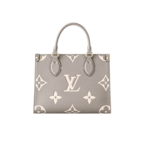 LOUIS VUITTON ONTHEGO PM DOVE GREY CREAM 25CM