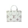 LOUIS VUITTON ONTHEGO PM DOVE WHITE 25CM