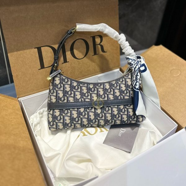 DIOR 30 MONTAIGNE CIGALE MINI BAG BLUE 22CM S2381UTZQ M928