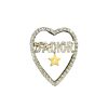 DIOR JADIOR HEART BROOCH WITH A STAR