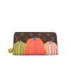 LOUIS VUITTON ZIPPY WALLET x YK PUMPKIN MONOGRAM ECLIPSE BROWN 19.5CM