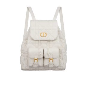 DIOR CARO LAMBSKIN BACKPACK WHITE 25CM