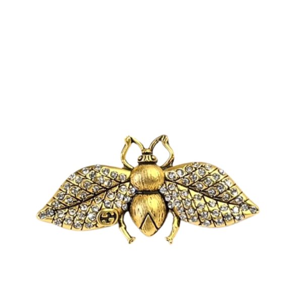 GUCCI GG SMALL BEE BROOCH GOLD