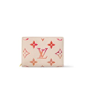 LOUIS VUITTON WALLET CLÉA MONOGRAM EMPREINTE BEGIE 11CM M83481