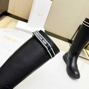 DIOR D RACER BOOT CALFSKIN BLACK KDI781VEA S17X