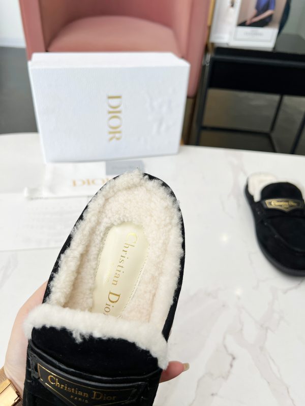 DIOR BOY MULE SUEDE GOATSKIN BLACK KDB922SKU S900