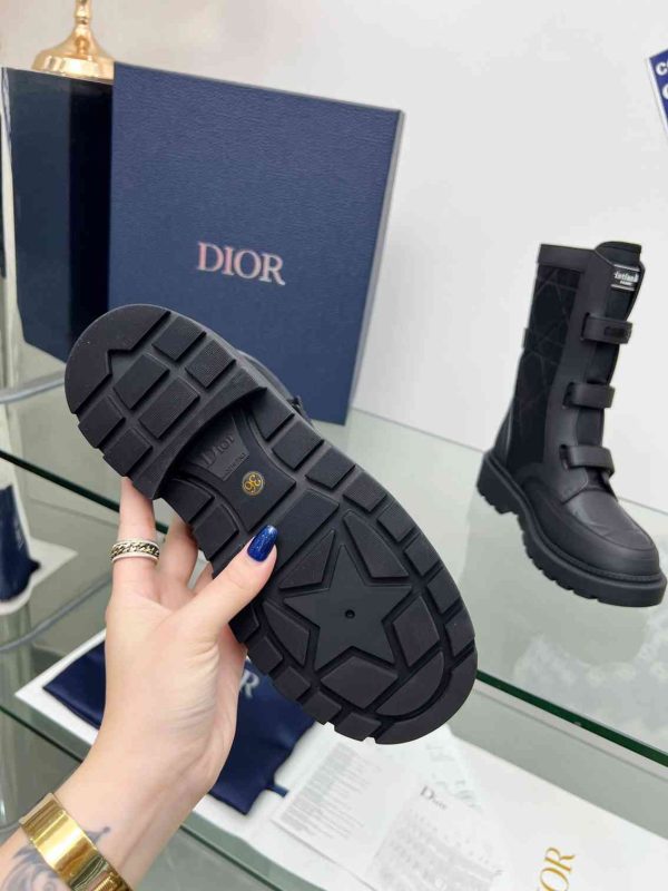 DIOR DIO(R)EVOLUTION ANKLE BOOTS RUBBER MACCROCANNAGE BLACK