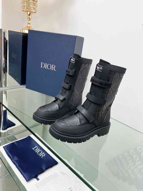 DIOR DIO(R)EVOLUTION ANKLE BOOTS RUBBER MACCROCANNAGE BLACK