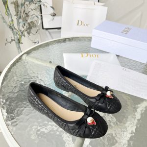 DIOR DIORAMOUR BALLET FLAT BLACK KDB918CQC S900