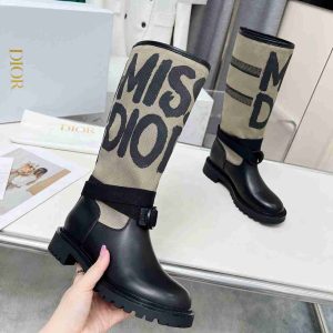 DIOR D MAJOR BOOT WITH MISS DIOR PRINT WARM TAUPE KDI929CMV S44X