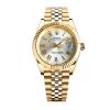 ROLEX DATEJUST ROMAN NUMERAL DIAL GOLD IN WHITE 41MM