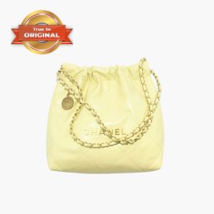 [Supper Vip] Chanel 22 Small Bag Yellow For Women AS3260 B08037 NS835- 14.4 Inches/ 37 Cm