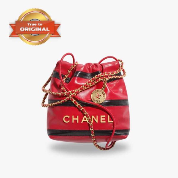 [Supper Vip] Chanel 22 Mini Bag Red And Black For Women AS3980 B16652 NY215 – 7.8 Inches/20 Cm