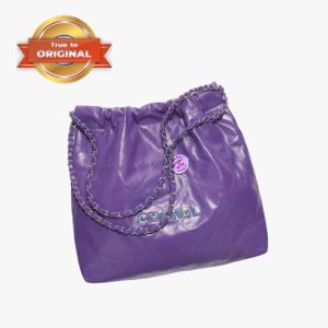 [Supper Vip] Chanel 22 Bag Purple For Women AS3261 B15000 NS840- 16.4 Inches/42 Cm