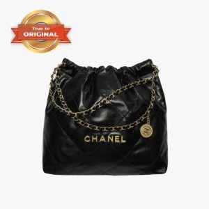 [Supper Vip] Chanel 22 Bag Black For Women AS3261 B08037 94305- 16.4 Inches/42 Cm