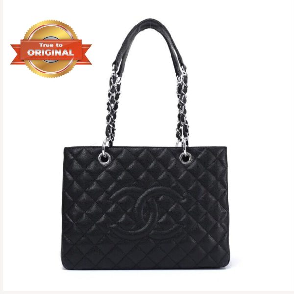 [Supper Vip] Chanel Classic Tote Bag Black For Women 13.3in/34cm