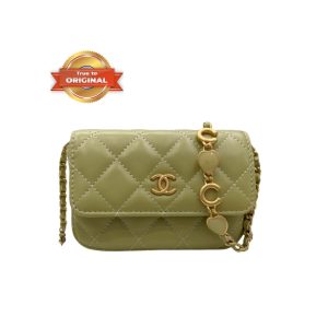 [Supper Vip] Chanel Mini Flap Bag Green For Women, Women’s Bags 12.5cm