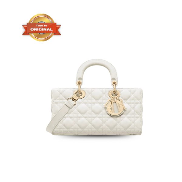 [Supper Vip] Christian Dior Lady D-Joy Bag White For Women 10.2in/26cm