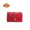 [Supper Vip] Chanel Classic Hand Bag Red For Women 9.9in/25.5cm