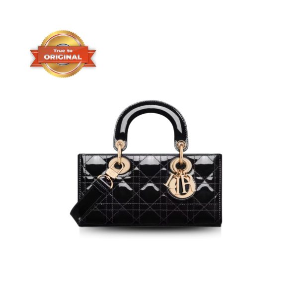 [Supper Vip] Dior Medium Lady D-Joy Bag Black For Women 8,7in/22cm –