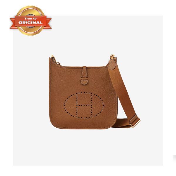 [Supper Vip] Hermes Evelyne III 29 Bag Brown With Silver-Toned Hardware For Women, Women’s Shoulder And Crossbody Bags 11.4in/29cm H073599CC37