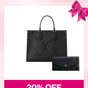 Love Set Louis Vuitton: Onthego MM Tote Bag + Sarah Wallet Monogram Empreinte – MassToneUS